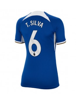 Chelsea Thiago Silva #6 Replika Hemmakläder Dam 2023-24 Kortärmad